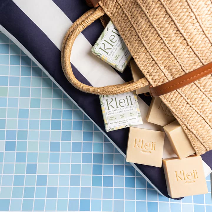 Stacks of finished soap bars